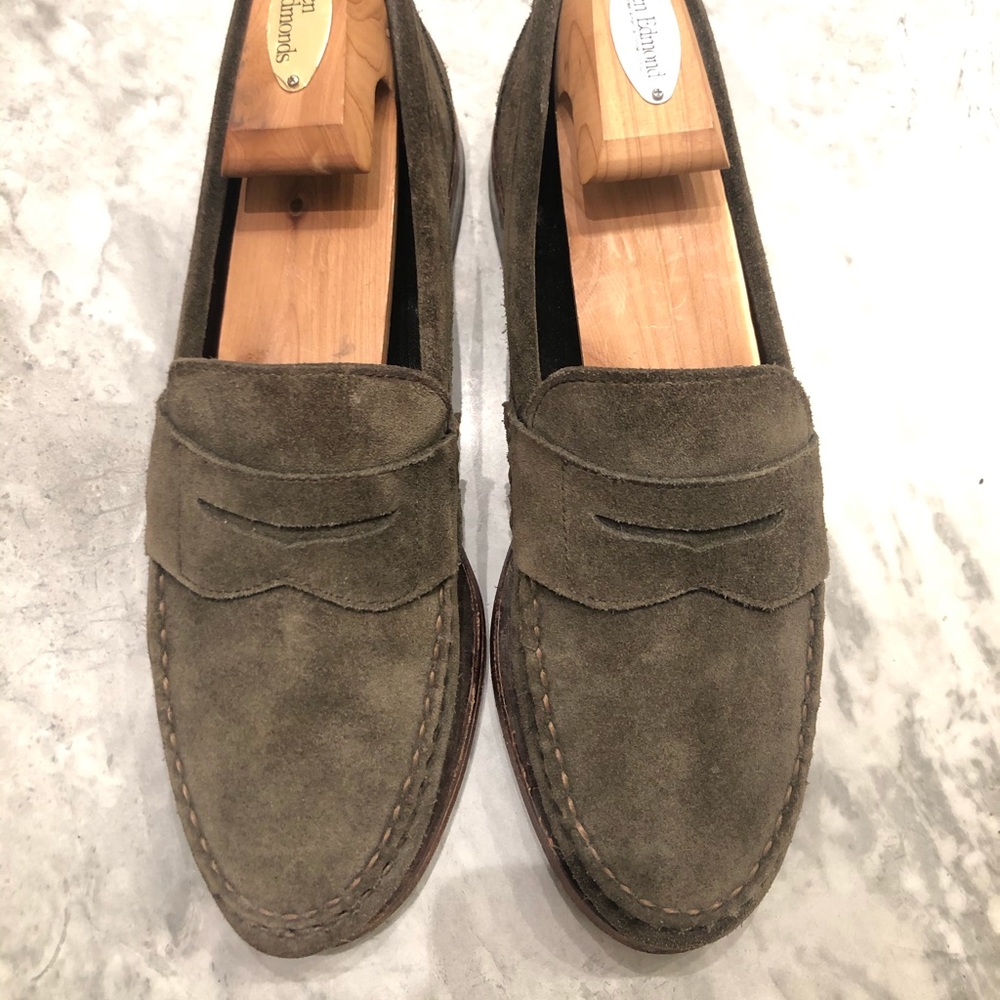 Suede Allen Edmonds Cavanaugh Penny Loafer - 9